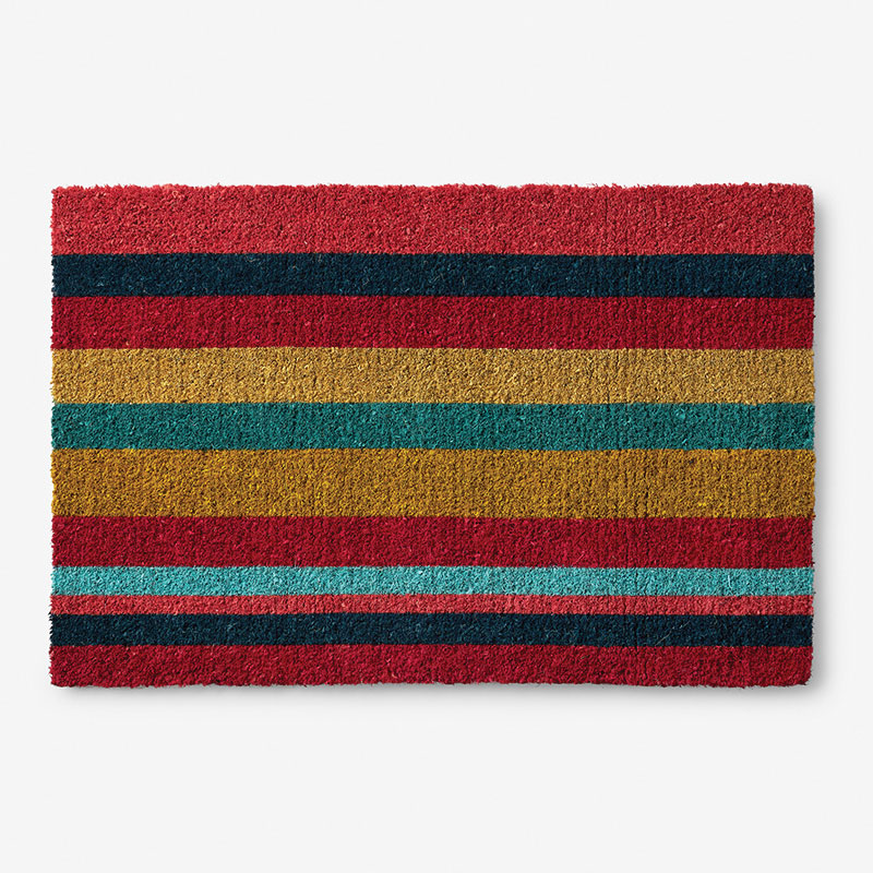 Summer Novelty Coir Mats - Teal/Turquoise Blue, Size 18 x 30 | The Company Store