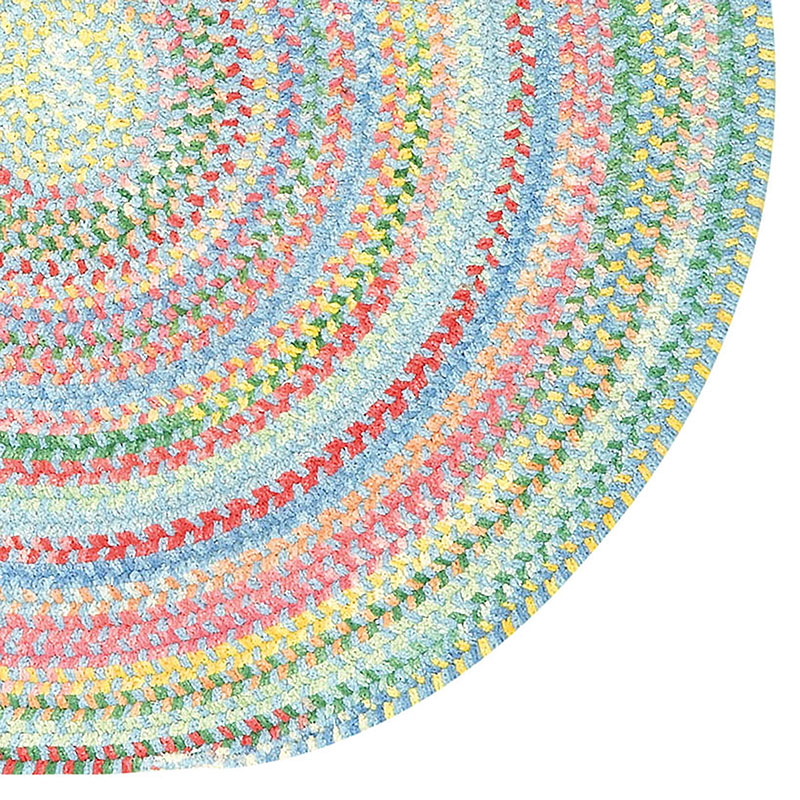 The Company Store Garden Stripe Reversible Braided Cotton Rug
