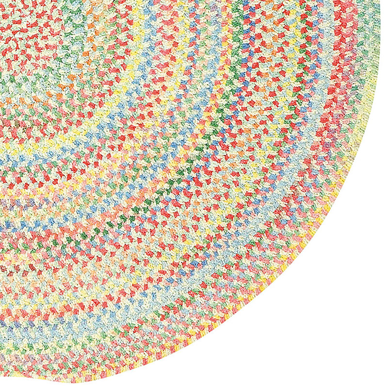 The Company Store Garden Stripe Reversible Braided Cotton Rug, Size 7ftround |