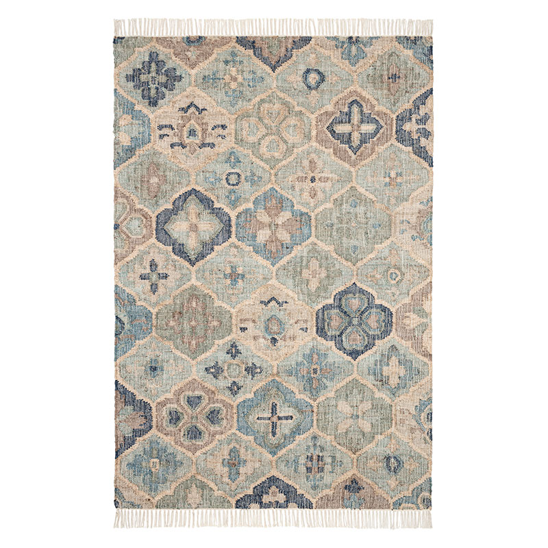 The Company Store Pali Handwoven Jute Rug In Blue