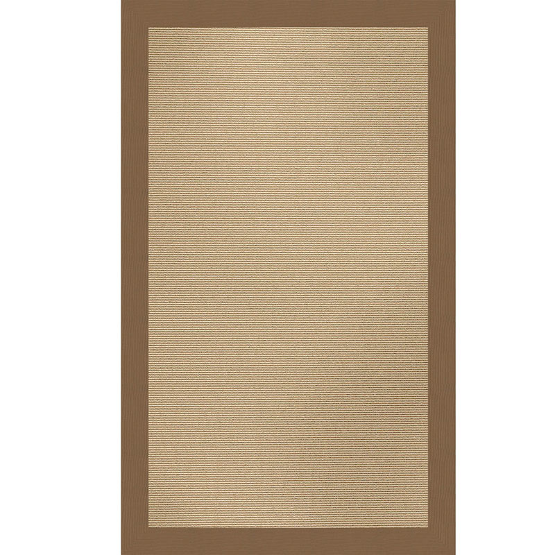 The Company Store Sisal Sunbrella Bordered Rug In Brown