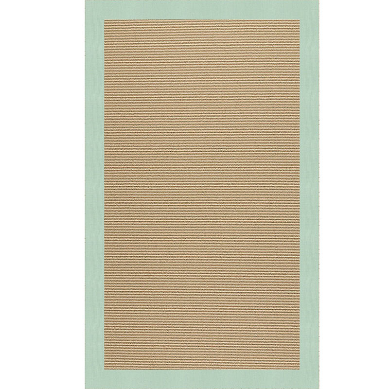 The Company Store Sisal Sunbrella Bordered Rug In Green