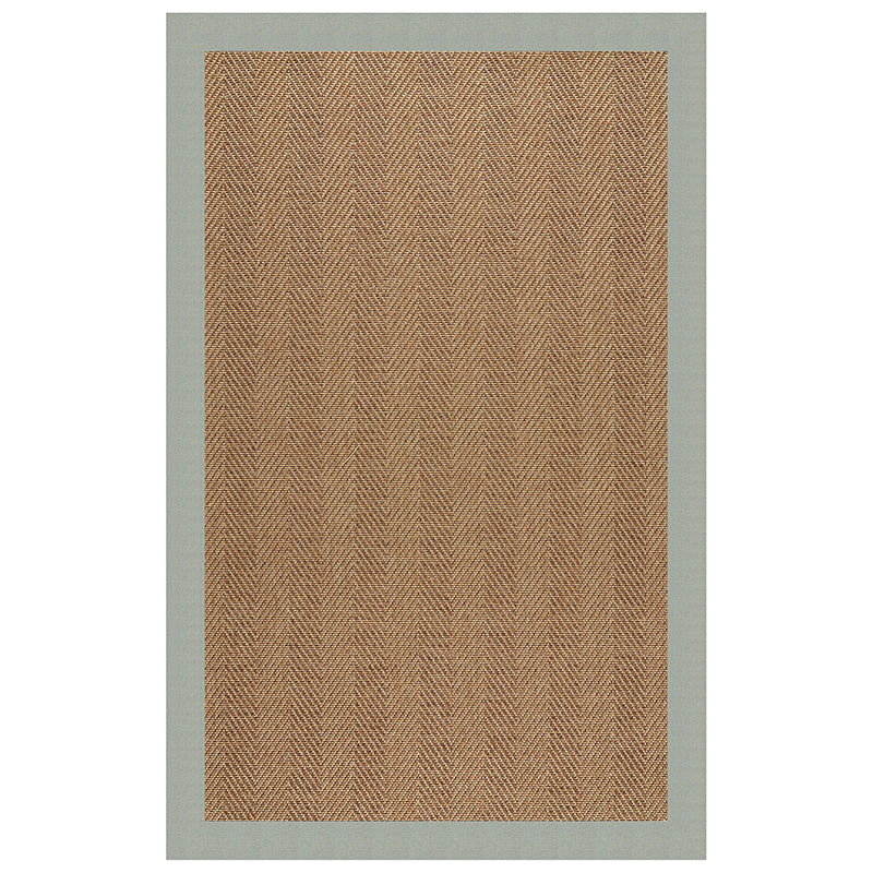 The Company Store Islamorada Herringbone Sunbrella Bordered Indoor/outdoor Rug In Green