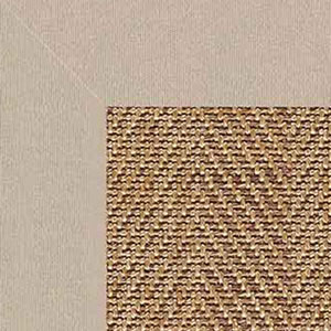 The Company Store Sunbrella Herringbone Bordered Indoor/outdoor Rug In Neutral