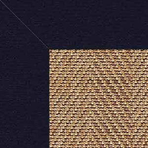 The Company Store Sunbrella Herringbone Bordered Indoor/outdoor Rug In Blue