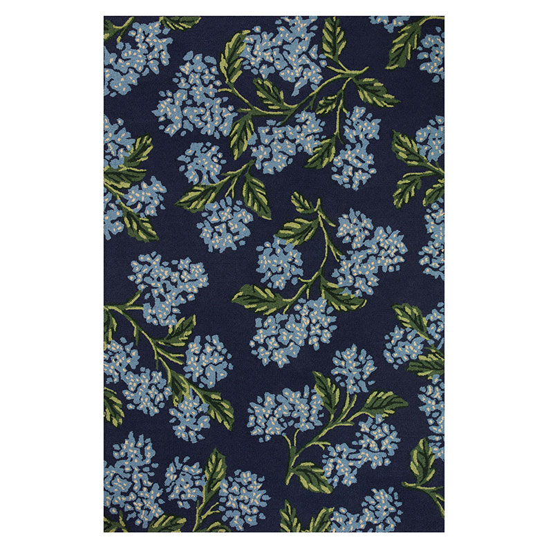 The Company Store Joie Wool Rug In Blue