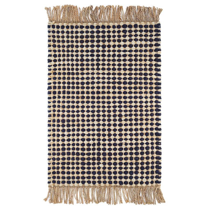 The Company Store Kuba Handwoven Jute Rug In Beige/black