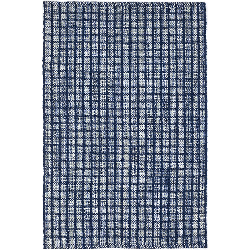 THE COMPANY STORE COCO BLUE HANDWOVEN INDOOR/OUTDOOR RUG