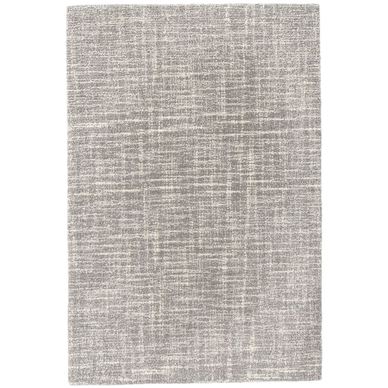 The Company Store Crosshatch Hand Hooked Wool Rug In Gray