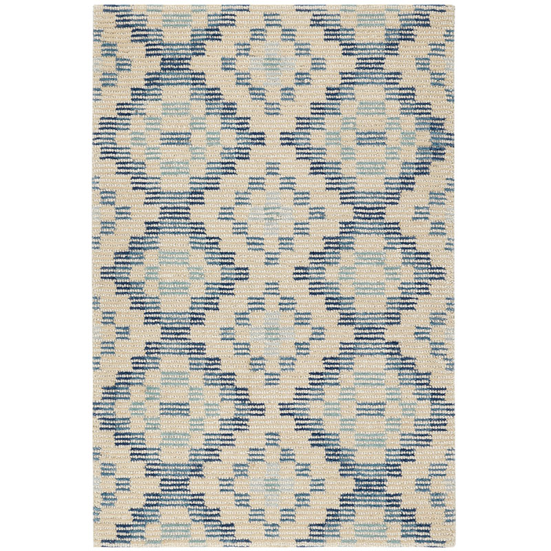 The Company Store Diamond Cove Hand Tufted Wool Rug In Blue/ivory