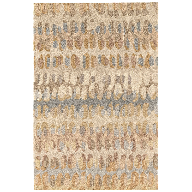 The Company Store Paint Chip Hand Hooked Wool Rug In Beige