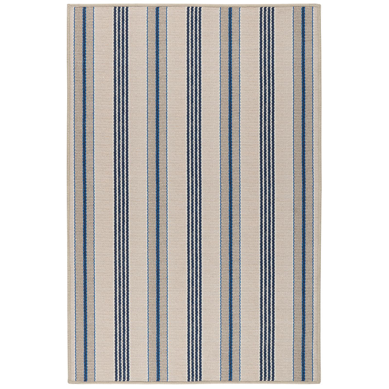 The Company Store Nimes Ticking Washable Rug In Beige