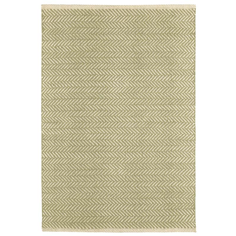 The Company Store Herringbone Handwoven Cotton Rug In Green