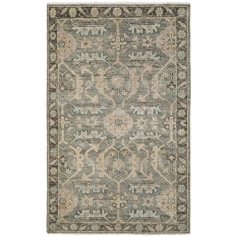 The Company Store Hand Knotted Persian Wool Rug In Gray