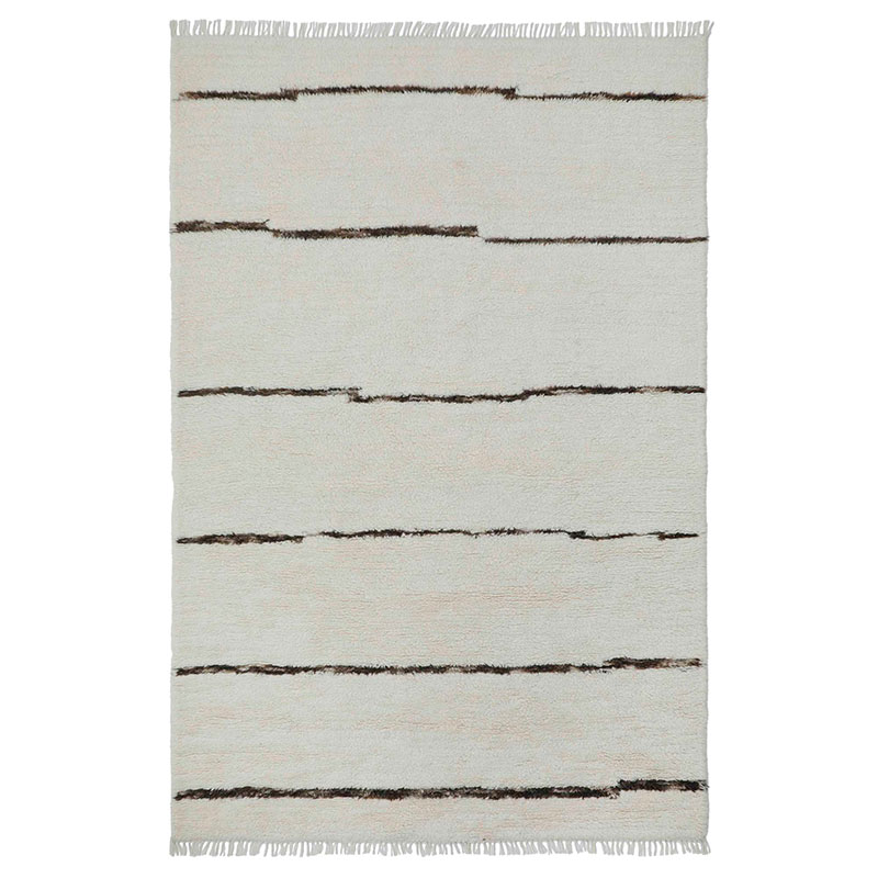 The Company Store Washable Wool Shag Rug In White