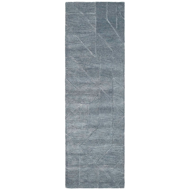 The Company Store Relief Hand Tufted Wool Rug In Blue