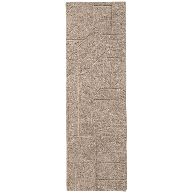 The Company Store Relief Hand Tufted Wool Rug In Beige