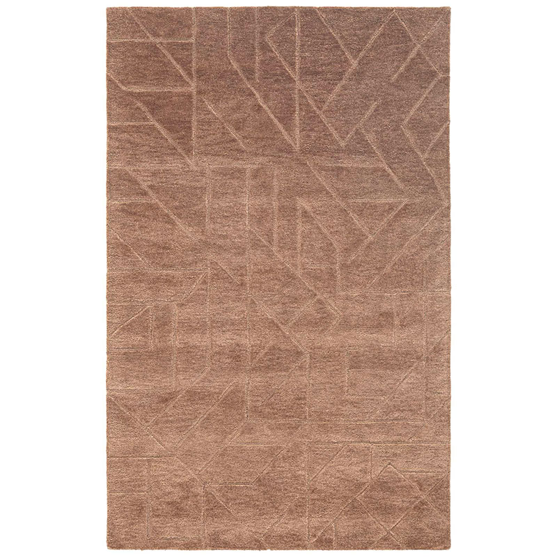 The Company Store Relief Hand Tufted Wool Rug In Brown/red