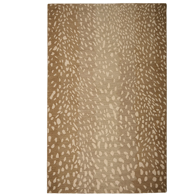 The Company Store Animal Spotted Hand Tufted Wool Rug In Beige