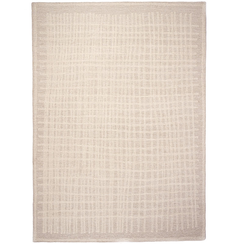 The Company Store Geometric Hand Tufted Wool Rug In Ivory