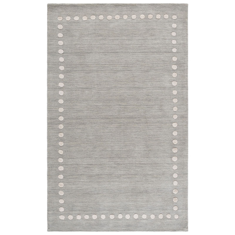 The Company Store Dot Border Hand Loomed Wool Rug