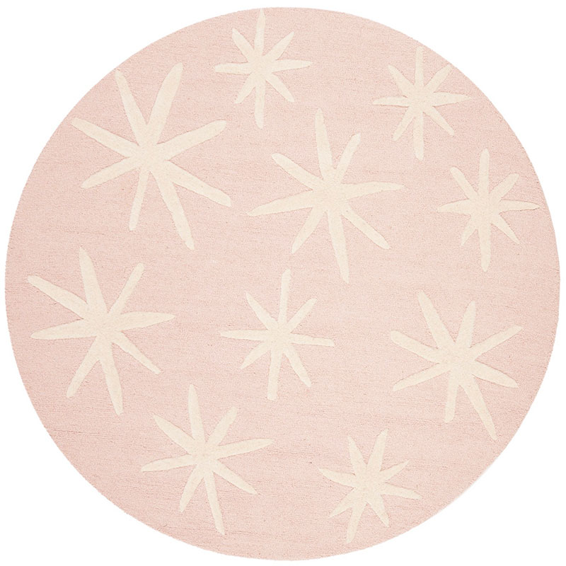 The Company Store Star Hand Tufted Wool Rug In Pink