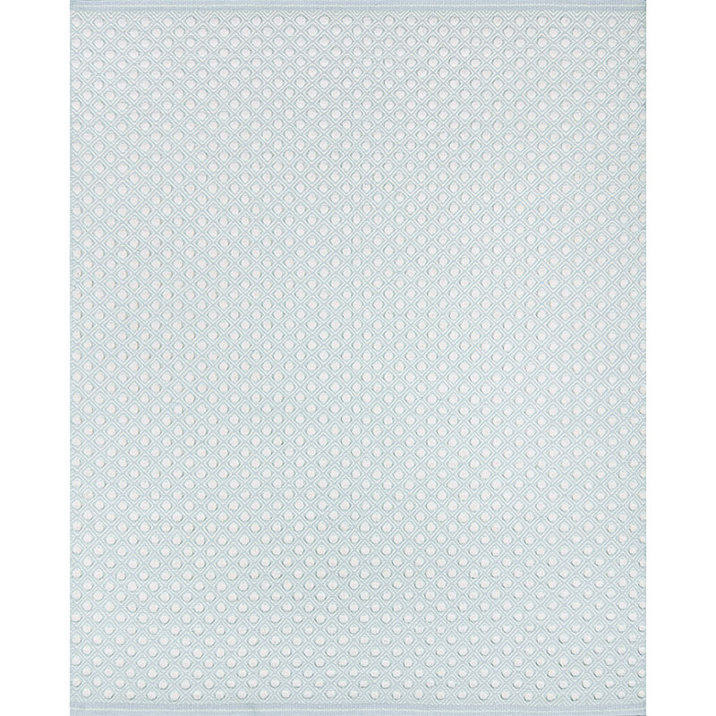 The Company Store Dot Handwoven Wool Rug In Blue