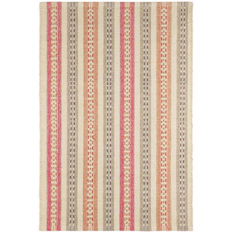 The Company Store Long Slade Handwoven Cotton Rug In Red