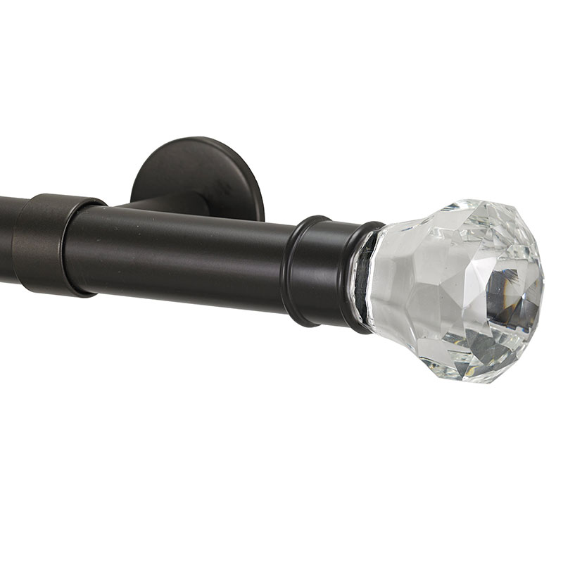 The Company Store Facets Finial And 1" Diameter Rod Set