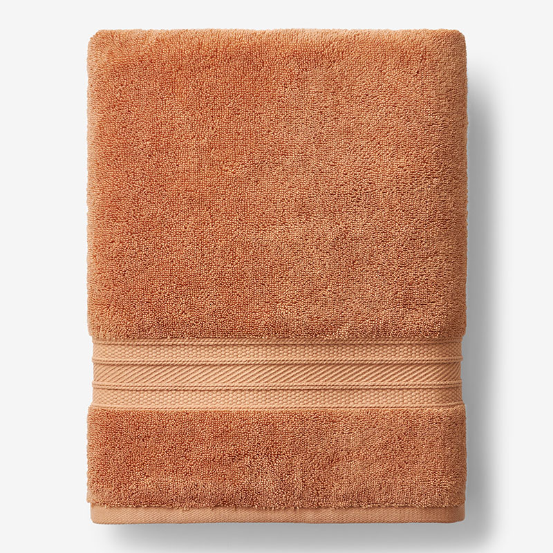 The Company Store Cotton & Tencel™ Lyocell Bath Sheet In Orange/coral