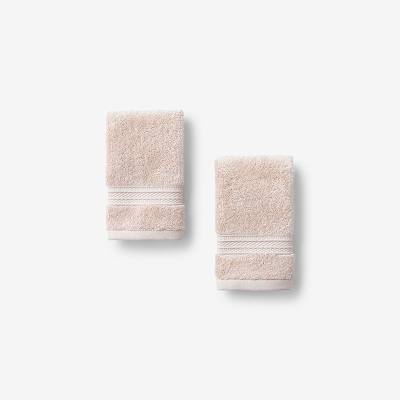The Company Store Cotton & Tencel™ Lyocell Washcloths, Set Of 2 In Pink
