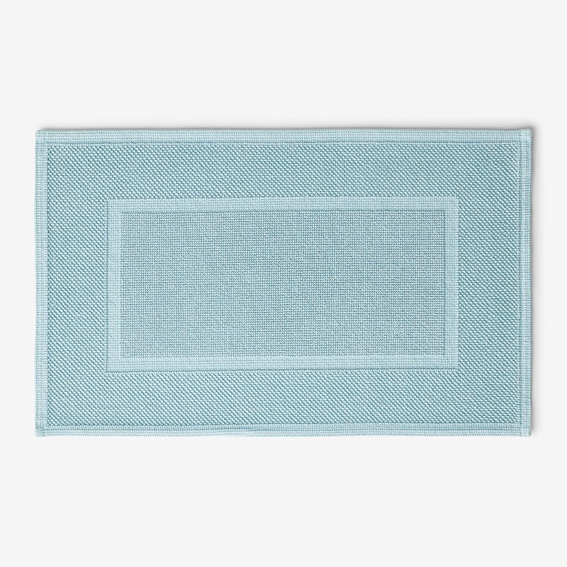 The Company Store Sterling Cotton Bath Mat In Teal/turquoise Blue