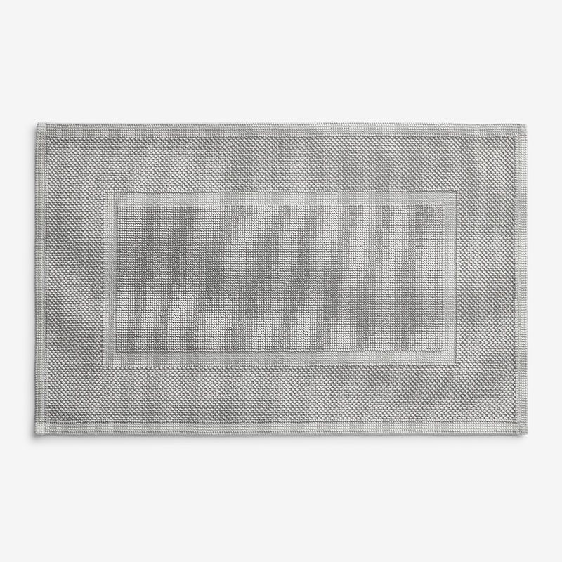 The Company Store Sterling Cotton Bath Mat In Light Gray