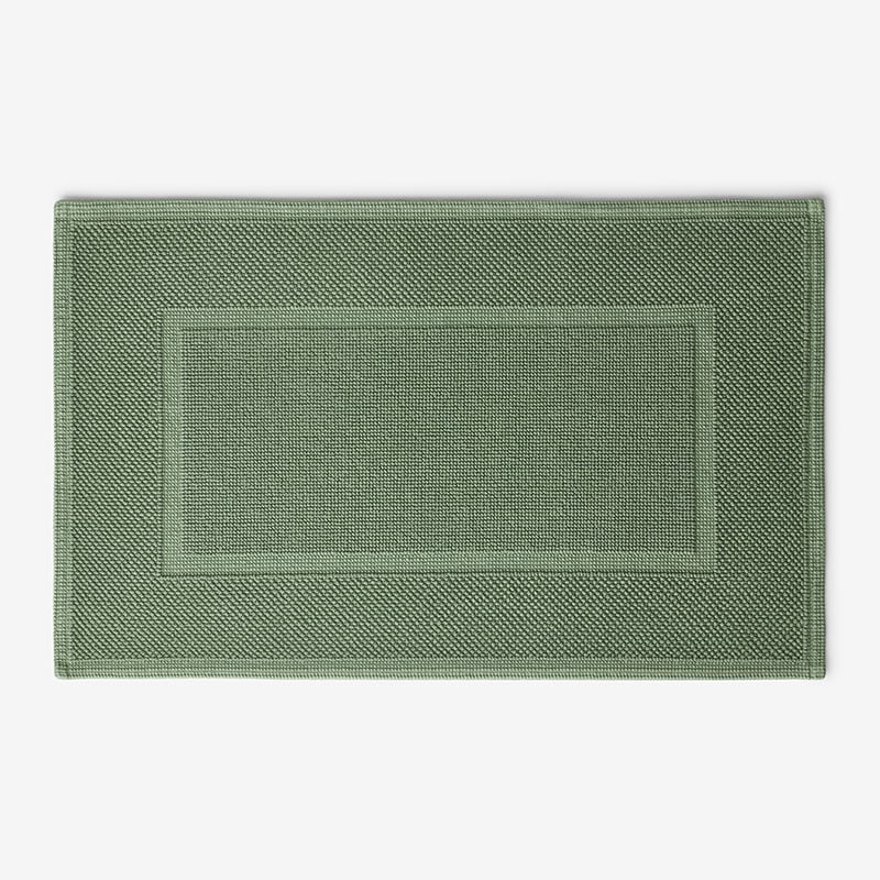 The Company Store Sterling Cotton Bath Mat In Loden Green