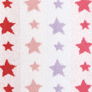 Star Cotton Washcloths, Set of 2 - Pink Stars