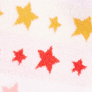 Star Cotton Hooded Towel - Pink Stars