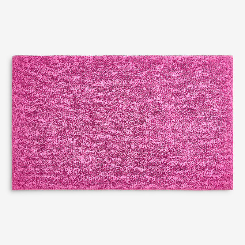 The Company Store Bath Rug In Magenta Pink