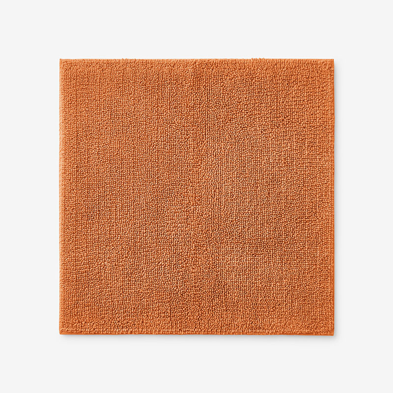 The Company Store Bath Rug In Orange/coral