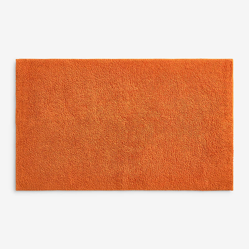 The Company Store Bath Rug In Pumpkin Orange