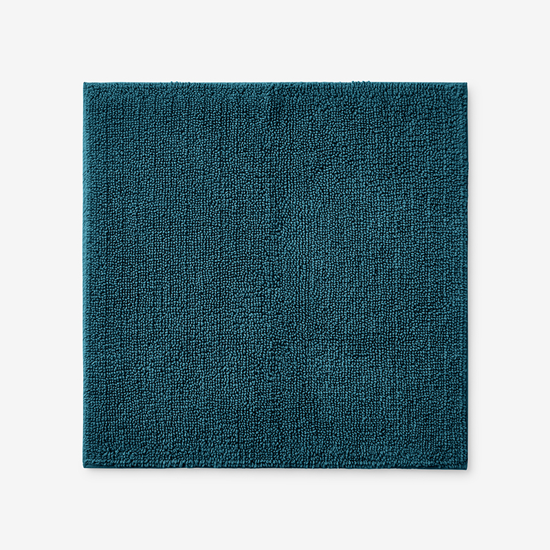 The Company Store Bath Rug In Teal/turquoise Blue
