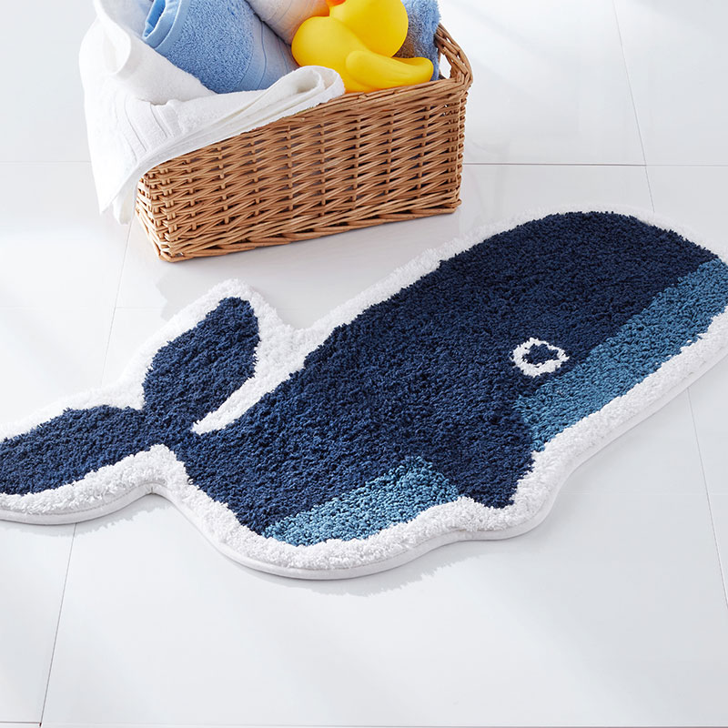 Whale Tufted Rugs - Blue