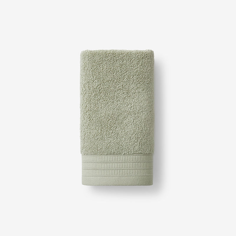The Company Store Plush Spa Solid Hand Towel In Green