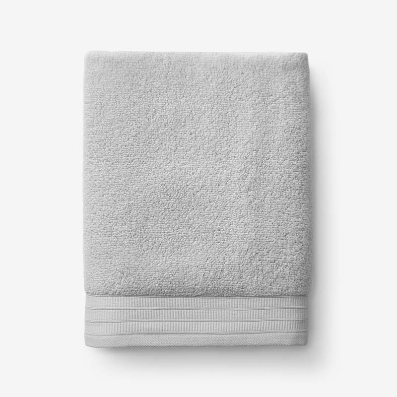 The Company Store Plush Spa Solid Bath Towel In Gray