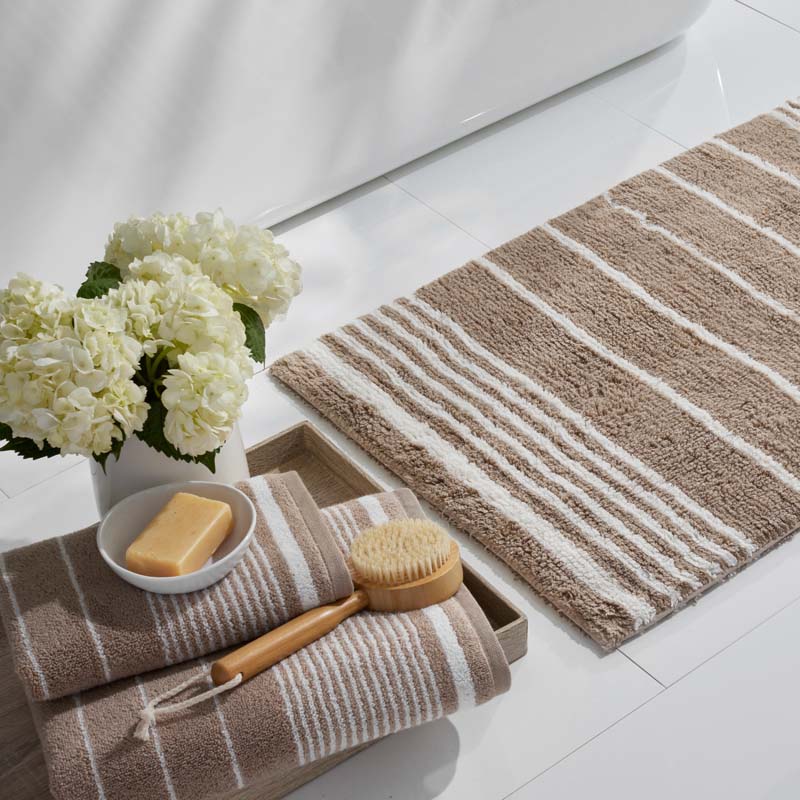 Plush Spa Stripe Bath Towel-TheCompanyStore|62946