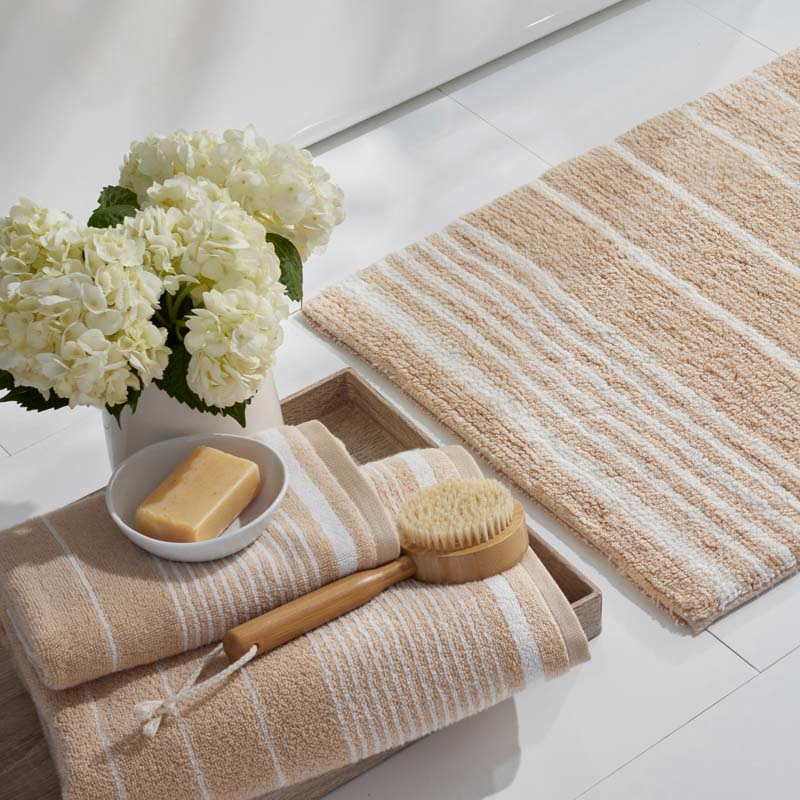 Plush Spa Stripe Bath Towel-TheCompanyStore|63834