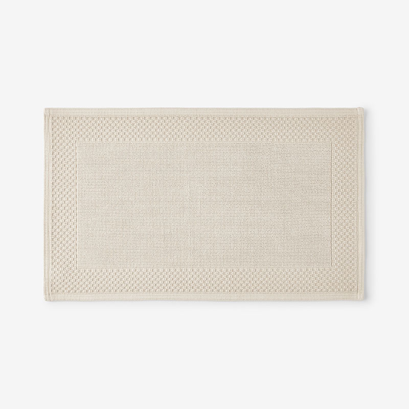 The Company Store Sterling Cotton Bath Mat In Beige