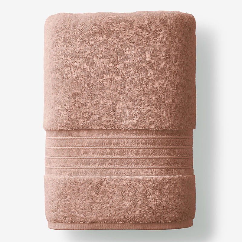 The Company Store Mirage Aegean Cotton Bath Sheet In Orange/coral