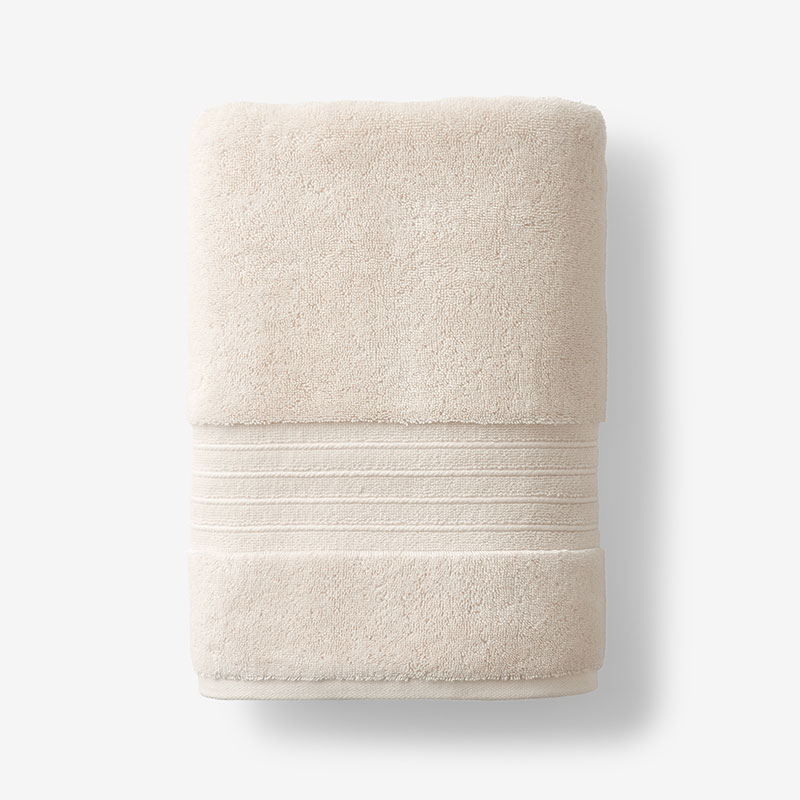 The Company Store Mirage Aegean Cotton Bath Towel In Beige