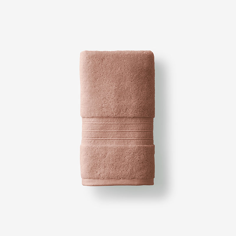 The Company Store Mirage Aegean Cotton Hand Towel In Orange/coral