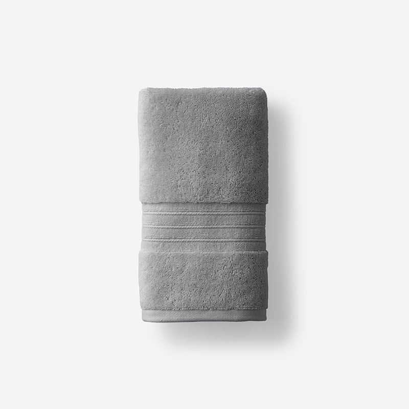 The Company Store Mirage Aegean Cotton Hand Towel In Slate Gray